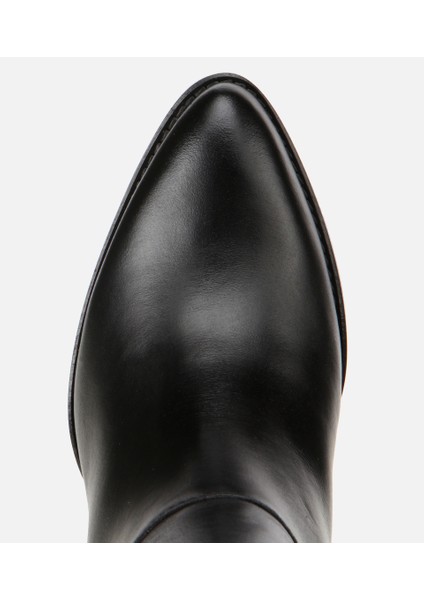 01CIH313490A100 KADIN Deri Siyah Metal Detaylı Topuklu Çizme indirimleri