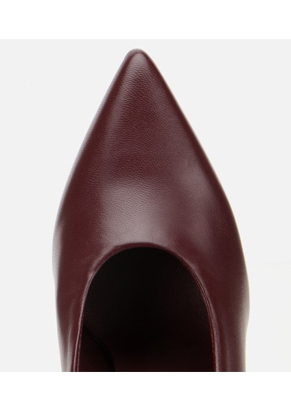 01AYH316600A788 KADIN Deri Bordo Bilekten Bağlamalı Gold Detaylı Yüksek Topuklu Stiletto indirimleri