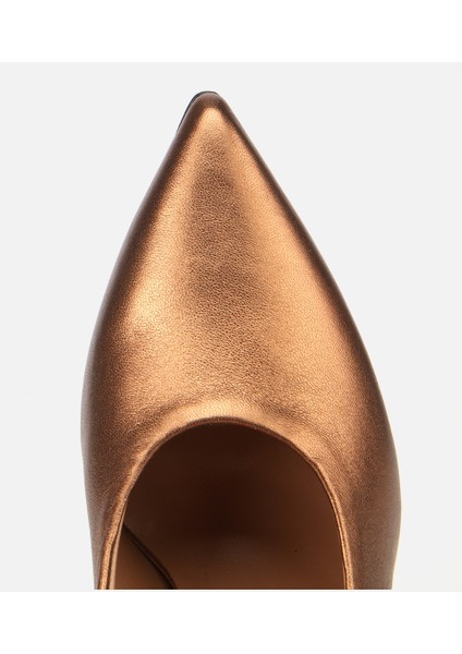 01AYH316600A470 KADIN Deri Bronz/gold Bilekten Bağlamalı Gold Detaylı Yüksek Topuklu Stiletto indirimleri