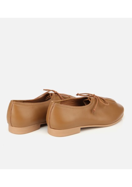 01AYH315430A340 KADIN Deri Açık Kahverengi Yumuşak Bağcıklı Babet fırsatları