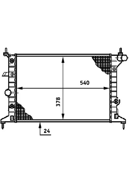 CR635000S Motor Radyatoru 1300158 90499823