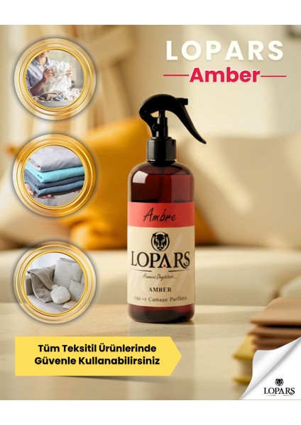 Amber 500 ml Oda ve Çamaşır Parfümü (Oda Kokusu)