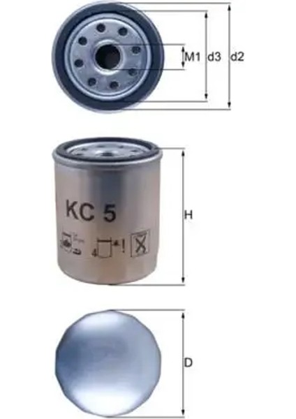 Kc5 Yakit Filtresi 02800025 0280025 055923570