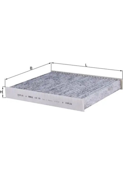 LAK120 Polen Filtresi (Karbonlu) 6Q0819647 6Q0819653 6Q0819653B