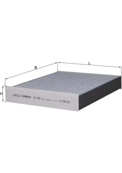 LAK855 Polen Filtresi (Karbonlu) 7P0819631 95857221900 95857221901