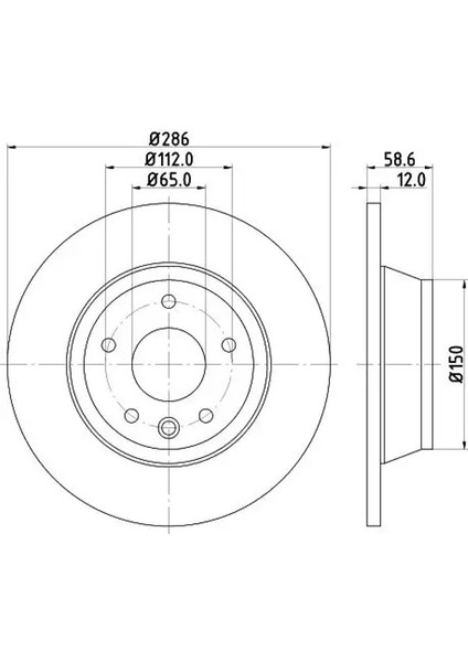 8DD355113841 Fren Diski 8J0615601 (2 Adet Fiyatıdır)