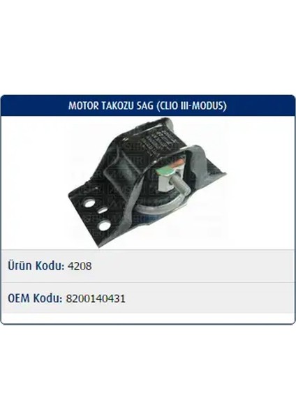 M4208 Motor Takozu (Sag) 8200140431