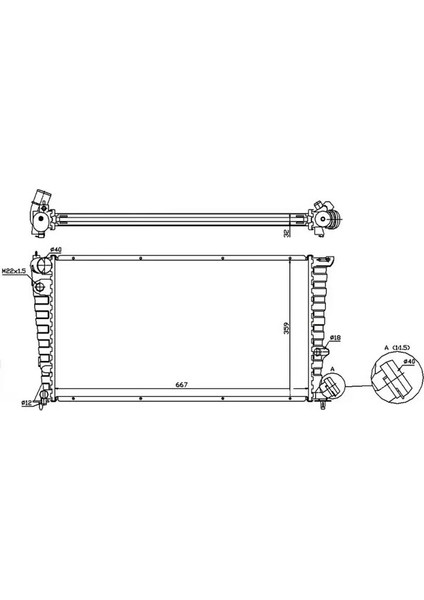 MPE354023 Motor Radyatoru 133009 133010 133023