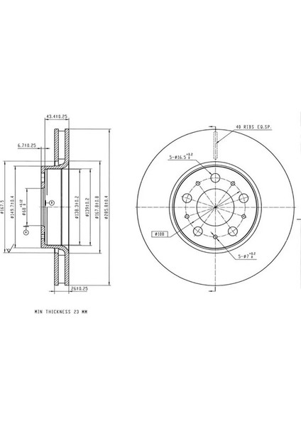 50718 Fren Diski On 2724032 (2 Adet Fiyatıdır)