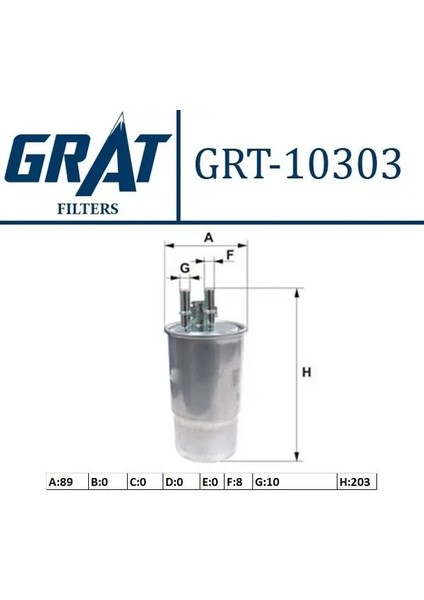 10303 Yakit Filtresi 77363657