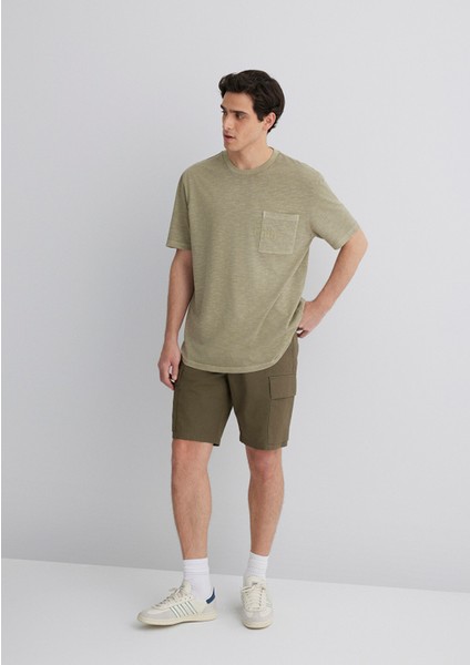 Haki Kargo Şort 0410262-80769