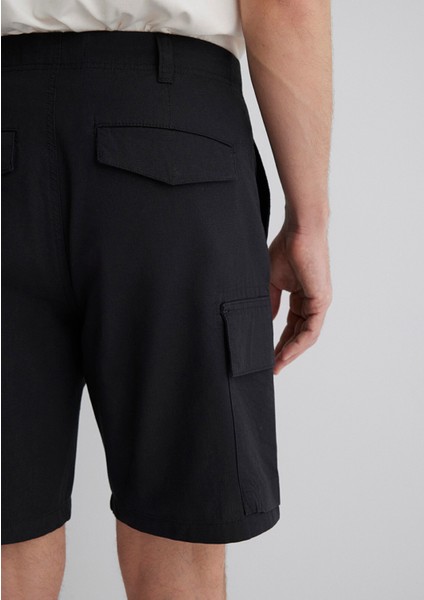 Siyah Kargo Şort 0410262-900