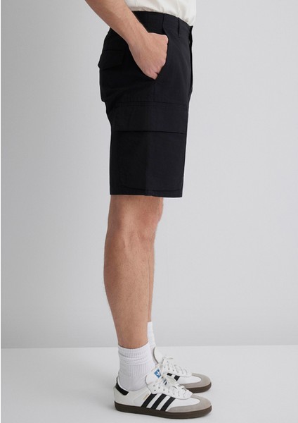 Siyah Kargo Şort 0410262-900