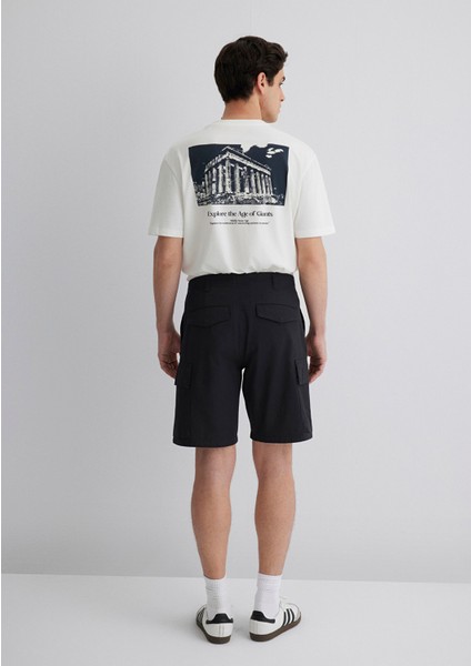 Siyah Kargo Şort 0410262-900