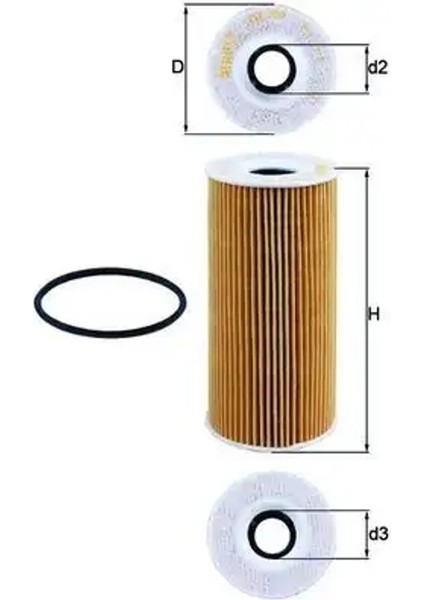 OX366D Yag Filtresi 0PB115466A 0PB115499A 9A110702400