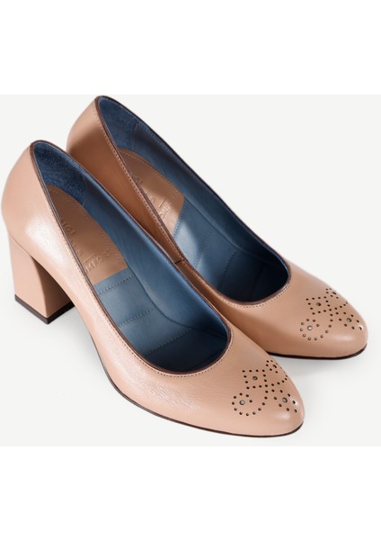 Özel Üretim Yumuşak Deri Topuklu Ayakkabı