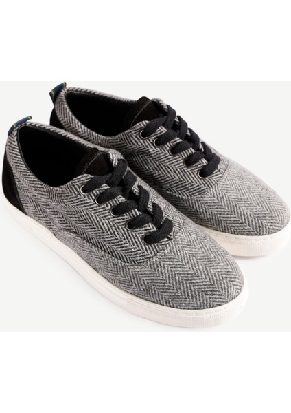 Balıksırt Desenli Kumaş Spor Ayakkabı