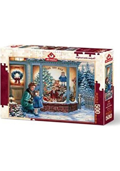 Puzzle 500 Parça Kış Temalı Puzzle Eğlenceli Zorlukta 48x34 cm Kaliteli Materyal fiyatları