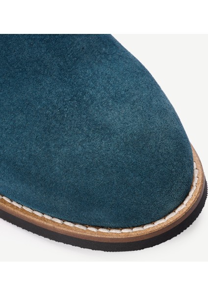 Renk Detaylı Deri Süet Bot