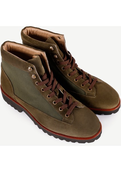 Retro Kalın Tabanlı Deri Bot