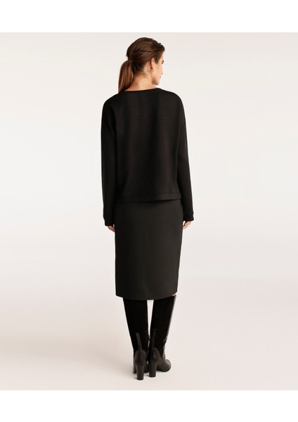 Yırtmaç Detaylı Kalem Etek