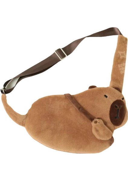 Capybara Capybara Peluş Çanta Messenger Çanta Dolması Karikatür Capybara Peluş Göğüs Çanta Moda Hayvan Capybara Çanta Çocuk Doğum Günü Hediyesi (Yurt Dışından)