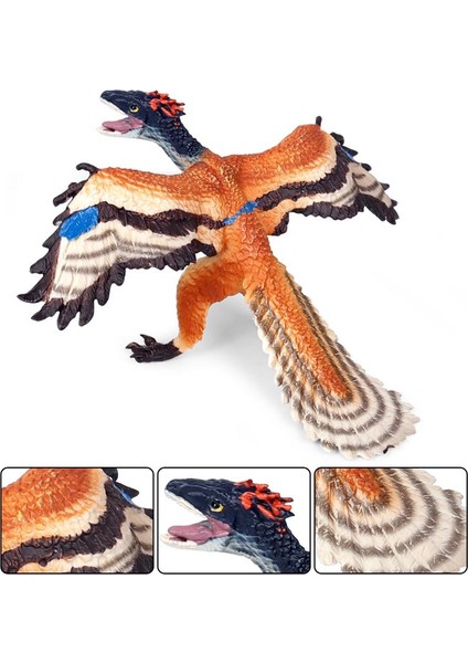 Oenux Tarih Öncesi Jurassic Archaeopteryx T-Rex Dinozor Modeli Aksiyon Figürleri Heykelcik Katı Pvc Minyatür Eğitici Oyuncaklar Hediye (Yurt Dışından) fırsatları