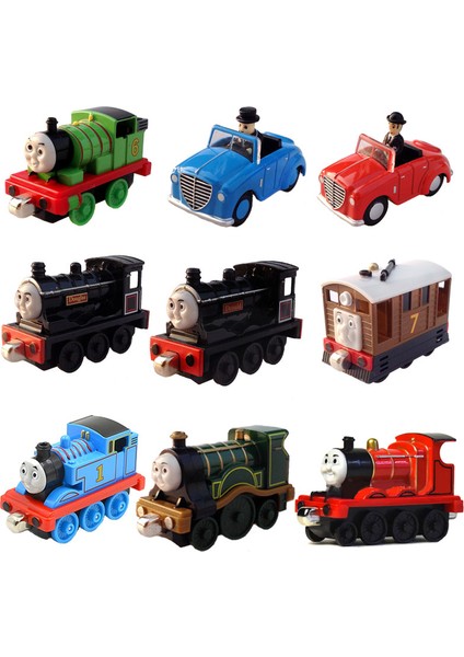 Orijinal Thomas ve Arkadaşları 1:43 Percy James Toby Donald Douglas Manyetik Parça Tren Seti Oyuncaklar Çocuklar Için Doğum Günü Hediyesi (Yurt Dışından) modelleri
