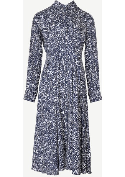 Gömlek Yakalı Uzun Elbise