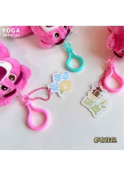 Pinshang Lotso Ayı Anime Peluş Anahtarlık Kolye Karikatür Anime Dolması Bebek (Yurt Dışından) modelleri