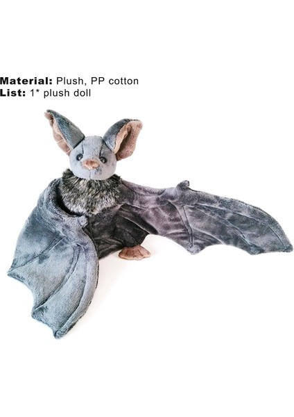 Peluş Yarasa Yumuşak Canlı Mini Yarasa Doldurulmuş Hayvan Erkek Kız Bebek Çocuklar Için Cadılar Bayramı Dekor (Yurt Dışından) modelleri