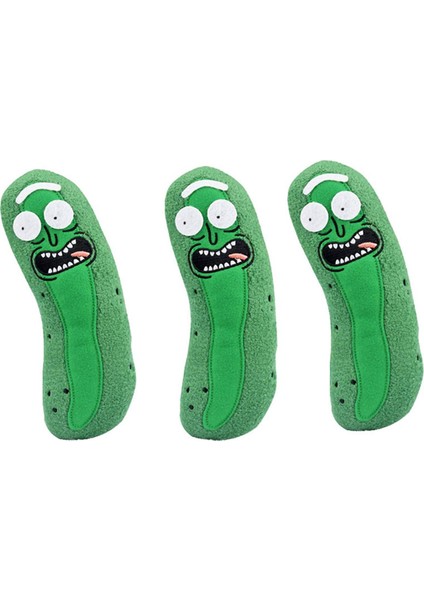 Adet Sevimli Turşu Rick 20 cm Peluş Doldurulmuş Bebek Komik Yumuşak Yastık Yüz Dolması Bebek (Yurt Dışından)