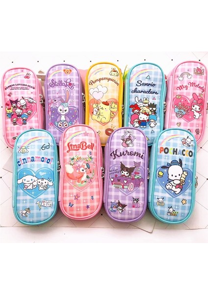 Kawaii Sanrio Yaratıcı Kırtasiye Kutusu Kalem Çantası Karikatür My Melody Cinnamoroll Hello Kitty Kuromi Büyük Kapasiteli Kalem Çantası (Yurt Dışından) fiyatları
