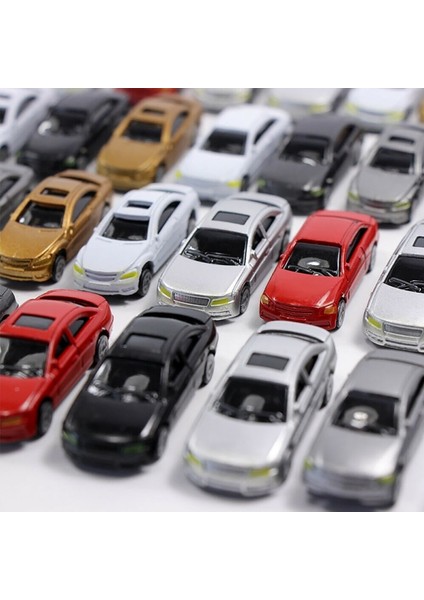 10PCS Boyalı Model Arabalar Minyatür Model Araba Binası Tren Düzeni (Yurt Dışından) fırsatları