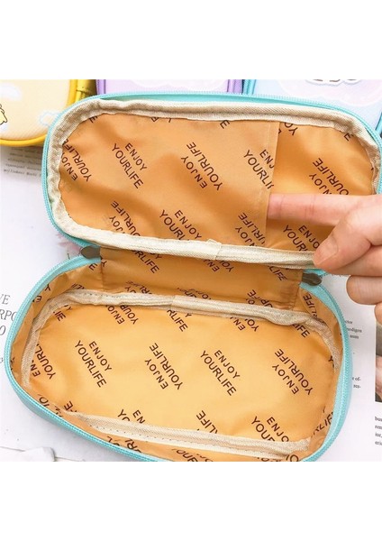 Kawaii Sanrio Yaratıcı Kırtasiye Kutusu Kalem Çantası Karikatür My Melody Cinnamoroll Hello Kitty Kuromi Büyük Kapasiteli Kalem Çantası (Yurt Dışından) fırsatları