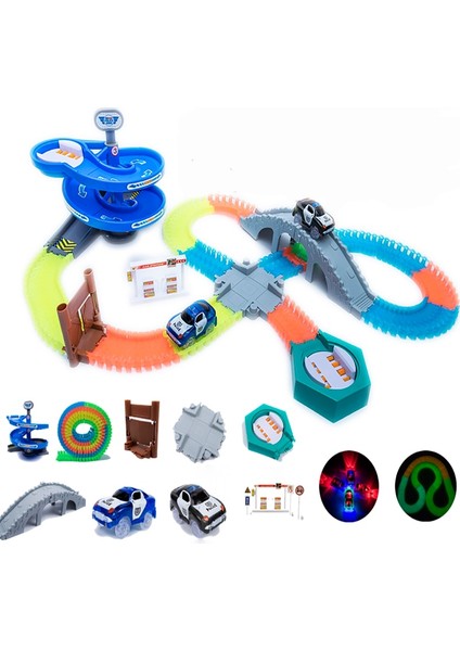 Magical Tracks Puzzel Speelgoed Flexibele Glow Racing Auto Speelgoed Track Set Flash In De Dark Rail Auto Speelgoed Voor Jongens Kinderen Dag Geschenken (Yurt Dışından) modelleri