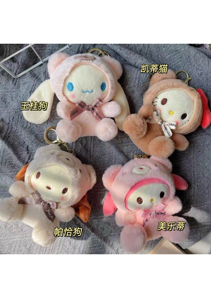 Güzel Sanrio Peluş Bebek Anahtarlık Ins Kız Kalp Çanta Kolye Hediye (Yurt Dışından) fiyatları