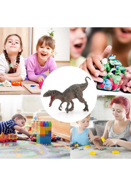 Dinozor Oyuncak Yumuşak Plastik Hayvan Dinozor Figürü Tyrannosaur Modeli (Yurt Dışından) modelleri