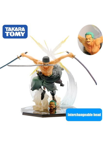 Takara Tomy Japon Animesi Heykelcik Araf Şeytan Slash Roronoa Zoro Dekoratif Pvc Koleksiyon Model Bebek Noel Hediyesi (Yurt Dışından) modelleri