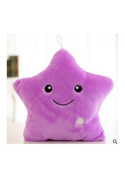 Pinshang Aydınlık Yastık Peluş Bebek Renkli Yıldız Parlayan Yumuşak Dolması Peluş Yastık Çocuklar Için Hediyeler (Yurt Dışından) fırsatları