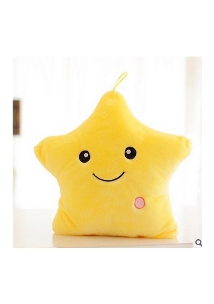 Pinshang Aydınlık Yastık Peluş Bebek Renkli Yıldız Parlayan Yumuşak Dolması Peluş Yastık Çocuklar Için Hediyeler (Yurt Dışından) indirimleri