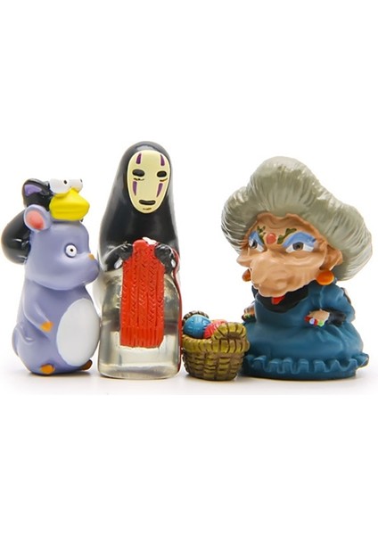Studio Ghibli Ruhların Kaçışı No Man Hayvanlar Sinek Sıçan Mini Figürler Miyazaki Hayao Yaratıcı Peyzaj Modeli Dekorasyon Bebekler (Yurt Dışından) modelleri