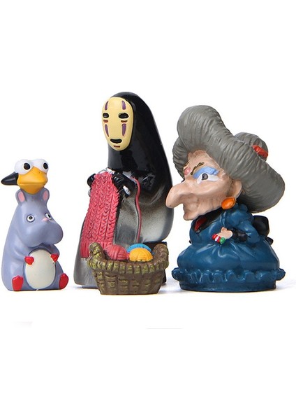 Studio Ghibli Ruhların Kaçışı No Man Hayvanlar Sinek Sıçan Mini Figürler Miyazaki Hayao Yaratıcı Peyzaj Modeli Dekorasyon Bebekler (Yurt Dışından) indirimleri
