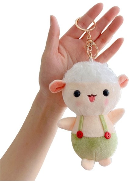 El Yapımı Doldurulmuş Hayvanlar Çanta Kolye Peluş Doldurulmuş Bebek Çanta Anahtar Biblo Kuzu Peluş Anahtarlık Koyun Anahtarlık Küçük Koyun Kolye Doldurulmuş Koyun Anahtarlık (Yurt Dışından)