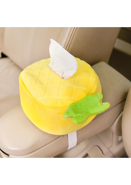 Childrenworld Peluş Doku Kutusu Zarif Araba Ev Karikatür Meyve Peçetelik (Yurt Dışından)