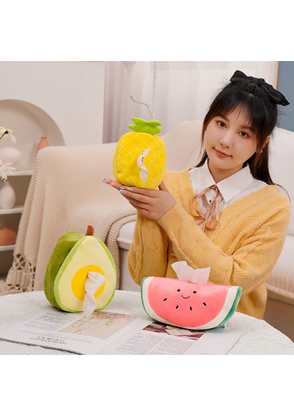 Childrenworld Peluş Doku Kutusu Zarif Araba Ev Karikatür Meyve Peçetelik (Yurt Dışından) fırsatları