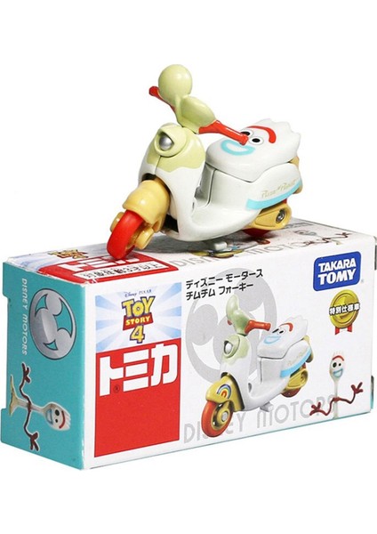 Takara Tomy Çeşitli Alaşım Motosiklet Modelleri Minnie Donald Duck Üç Gözlü Canavar Karikatür Döküm Araba Çocuk Hediyesi (Yurt Dışından)