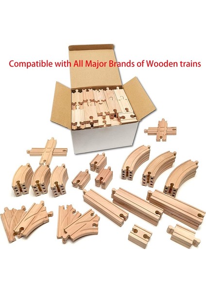 Ahşap Tren Rayları Aksesuarları Tren Demiryolu Ahşap Trenlerle Uyumlu Ahşap Raylar Tüm Marka Trenlerle Demiryolu Dropshipping (Yurt Dışından) modelleri