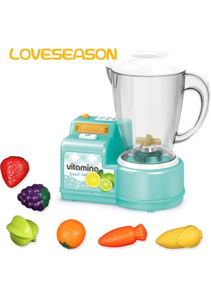Loveseason Simülasyon Meyve Suyu Blender Elektrikli Eğlence Oyun Evi Oyuncak (Yurt Dışından)