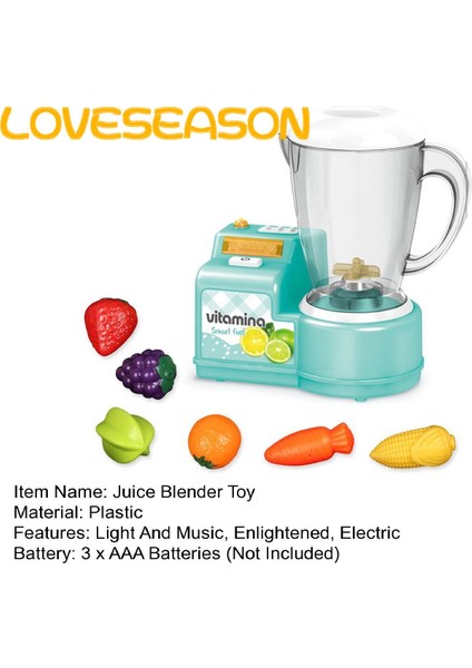 Loveseason Simülasyon Meyve Suyu Blender Elektrikli Eğlence Oyun Evi Oyuncak (Yurt Dışından) fırsatları